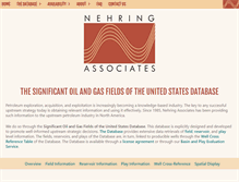 Tablet Screenshot of nehringdatabase.com